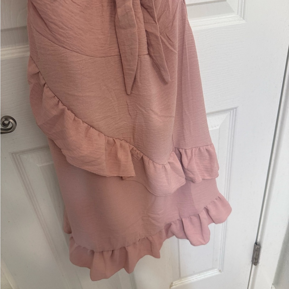 Chic Mauve Ruffle Maxi Dress - Picture 5 of 6
